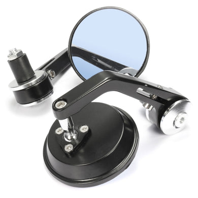 2TRIDENTS 2 PCS Motorcycle Round Rearview Mirrors - Help You Drive Safely - Give A Clear Vision On Both Day and Night