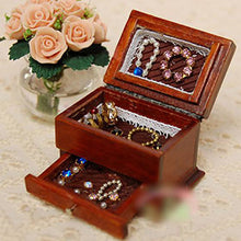 Load image into Gallery viewer, 2TRIDENTS Dollhouse Miniature Jewelry Box for Storing Jewelry Treasure Pearl Home Decor Xmas/Birthday Gift