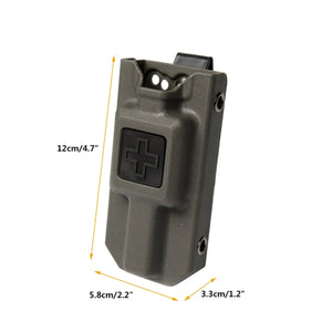 2TRIDENTS Outdoor Tools Hunting Application Tourniquet Case Molle EMT Tourniquet Carrier Pouch Storage Bag Box Holder Case (Black)