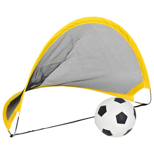 2TRIDENTS Set of Sports Portable Soccer Goal - Perfect for Scrimmages, Team Training, Goalie Training and Full Field Games