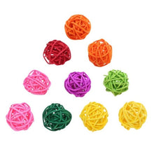 Load image into Gallery viewer, 2TRIDENTS Set of 10/20 Pcs Parrot Ball Toy Bite Colorful Chewing Toy Entertainment for Birds (Set of 20)