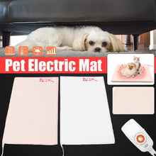 Load image into Gallery viewer, 2TRIDENTS Pet Heat Mat - 10 Levels Thicken Electric Warmer Pad for Senior Pets, Arthritic Pets, New Born Pets, Pregnant Pets and More (Pink)