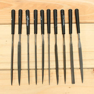 2TRIDENTS 10 Pieces/Needles Files Sets - Wood Carving Craft - Sewing Repair Tools