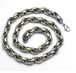 GUNGNEER Stainless Steel Pentagram Necklace Demon Devil Symbol Chain Jewelry For Man