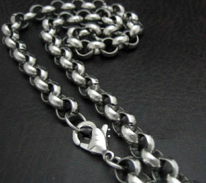 GUNGNEER Stainless Steel Pentagram Inverted Cross Pendant Necklace Demon Jewelry For Men