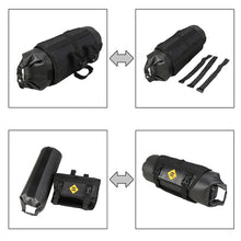 Load image into Gallery viewer, 2TRIDENTS Water Proof Foldable Bike Font Tube Bag Handle Bar Attachable Tube Bag with Adjustable Straps