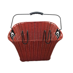 2TRIDENTS Font Handlebar Weaving Bike Basket Removable with Handheld Handle Perfect for Goods Carriage