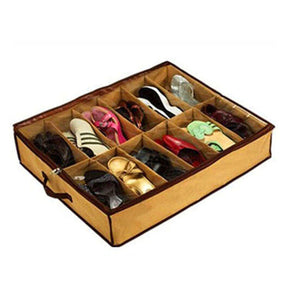 2TRIDENTS 2 Pcs 12-Pair Shoes Storage Organizer Under Bed Maximize Your Home Storage Space