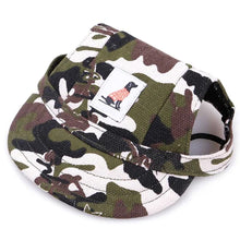 Load image into Gallery viewer, 2TRIDENTS Pet Baseball Cap Pet Sport Cap with Ear Holes for Cats and Dogs (M, Black)