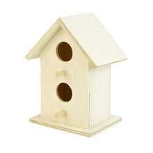 Load image into Gallery viewer, 2TRIDENTS Wooden Bird House - Long Lasting and Safe Entertainment Home for Birds - Ideal for Home Decor