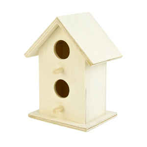 2TRIDENTS Wooden Bird House - Long Lasting and Safe Entertainment Home for Birds - Ideal for Home Decor