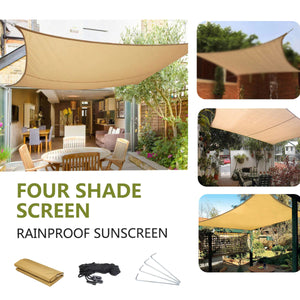 2TRIDENTS 70 x 57 inch Canopy Shade Sail - Rectangle UV Block for Patio Deck Yard and Outdoor Activities