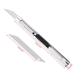 2TRIDENTS Utility Knife - Retractable Razor Knife - Rust & Water Proof Heavy Duty Cutting Snap Knife
