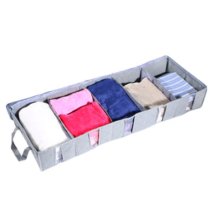 2TRIDENTS Bins Storage Bags Sweater - Foldable Storage Bag Organizers, Great for Clothes, Blankets, Closets, Bedrooms, and More