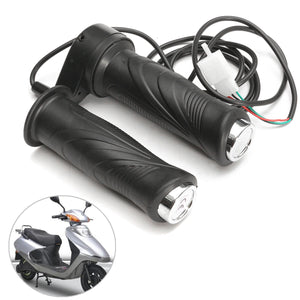 2TRIDENTS 12V/24V/36V/48V Throttle Hand Grip for Electirc Scooter Bike 0.9 Inch Handlebar - Provide The Ultimate Experience in Comfort and Style for Riders