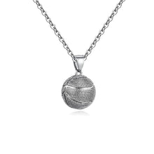 Load image into Gallery viewer, GUNGNEER Stainless Steel Basketball Necklace Football Charm Bracelet Hip Hop Chain Jewelry Set