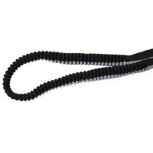 2TRIDENTS Elastic Pet Leash Length 58.66-71.25inches Adjustable Leash Harness Dog Collar (M 149-181 x 2.5 cm, Gray)