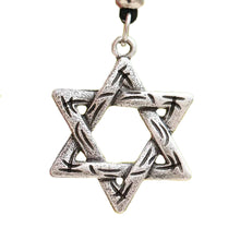Load image into Gallery viewer, GUNGNEER Star of David Jerusalem Menorah Jewish Necklace Israel Jewelry For Men Women