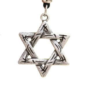 GUNGNEER Star of David Jerusalem Menorah Jewish Necklace Israel Jewelry For Men Women