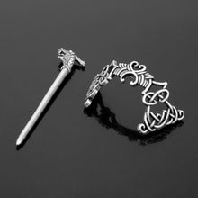 Load image into Gallery viewer, GUNGNEER Celtic Knot Irish Trinity Pin Stainless Steel Hair Stick Accessories Jewelry&#39;