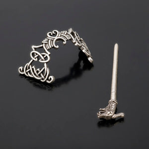 GUNGNEER Celtic Knot Irish Trinity Pin Stainless Steel Hair Stick Accessories Jewelry'