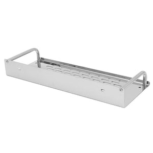 2TRIDENTS Stainless Steel Bathroom Shelf Wall Mount Storage Rack Single Layer Lavatory Accessories (20 cm