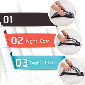 2TRIDENTS Back Massager Stretcher Back Pain Relief, Lumbar Stretching Device Posture Corrector