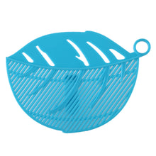 Load image into Gallery viewer, 2TRIDENTS 3Pcs Washing Colander Kitchen Tool for Spaghetti, Pasta, Noodles, Vegetables Cleaning (Blue)