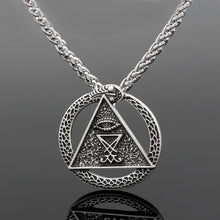 Load image into Gallery viewer, GUNGNEER Sigil Of Lucifer Pendant Necklace Stainless Steel Satan Jewelry Accessory For Men