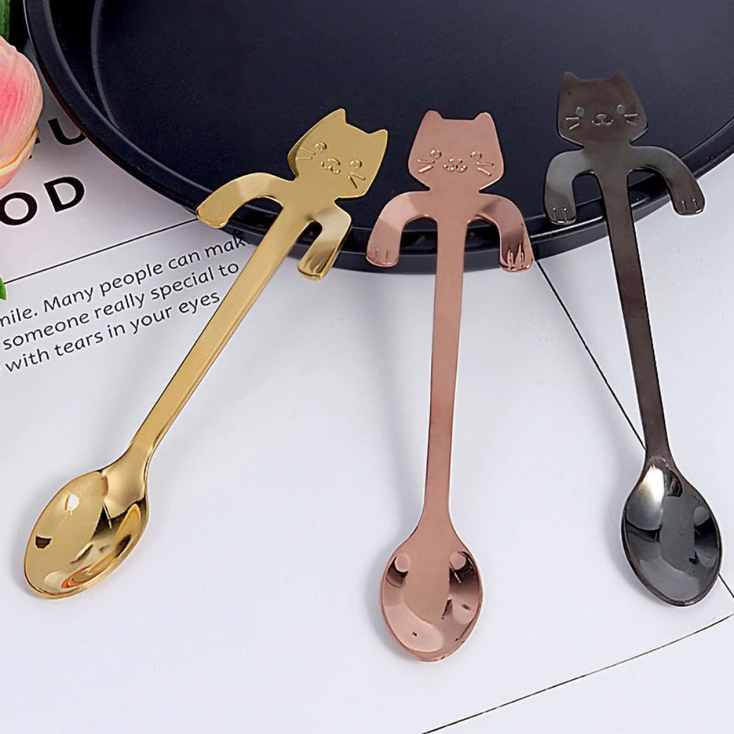 2TRIDENTS Stainless Steel Mini Spoon for Tea Soup Coffee Essential Kitchen Utensil Home Kitchen Decor