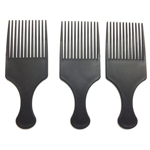 2TRIDENTS Afro Comb - Hair Detangler Wig Braid Styling Comb - African Pick Comb Hair Dressing Tool