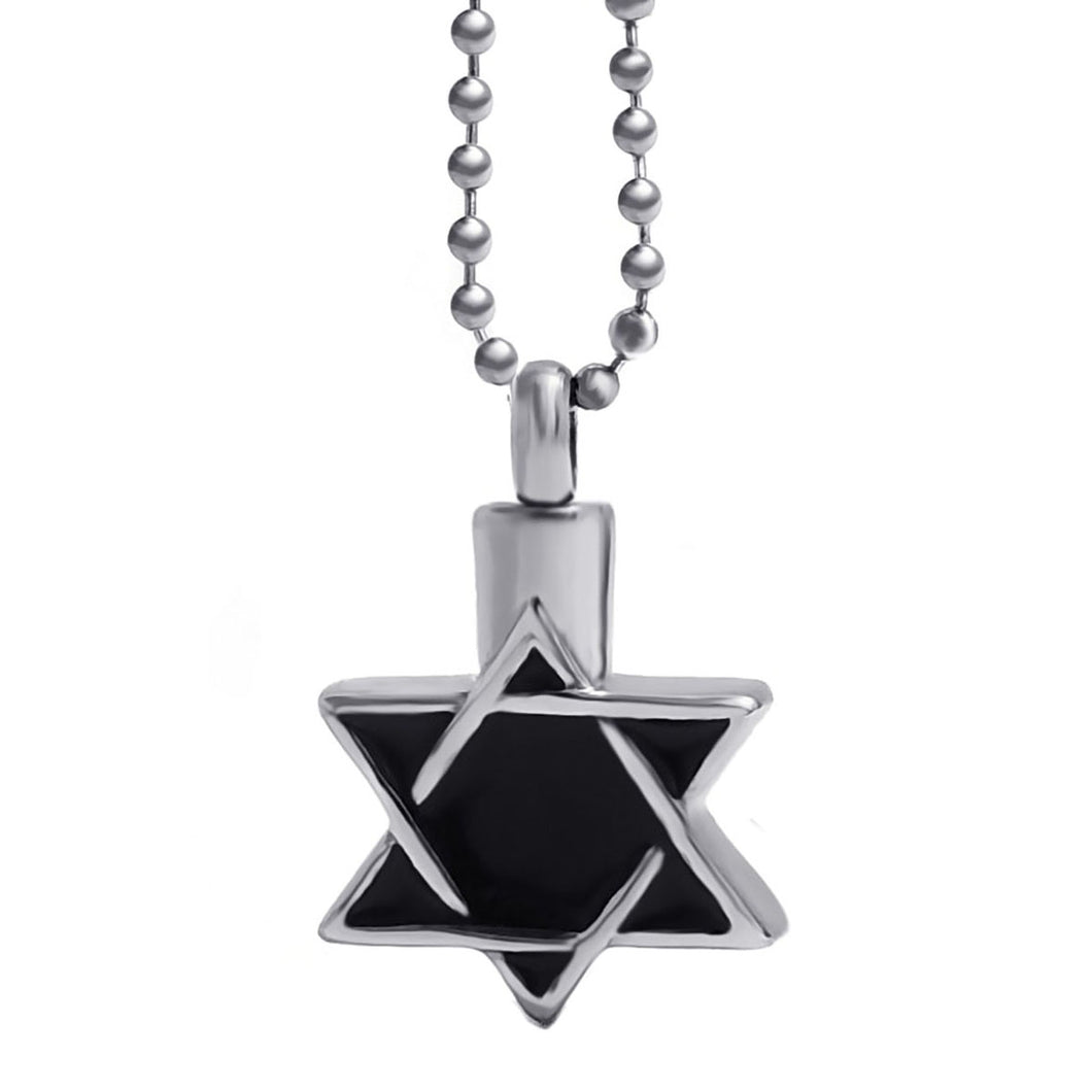 GUNGNEER Stainless Steel Women's David Star Pendant Necklace Jewish Occult Jewlery Gift