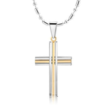 Load image into Gallery viewer, GUNGNEER Stainless Steel Cross Necklace Christian Pendant Jewelry Accessory For Men Women