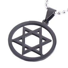 Load image into Gallery viewer, GUNGNEER Stainless Steel David Star Necklace Jewish Pendant Jewelry Gift For Men Women