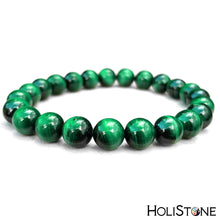 Load image into Gallery viewer, HoliStone Green Malachite Crystal Beads Bracelet ? Anxiety Stress Relief Yoga Beads Bracelets Chakra Healing Crystal Bracelet for Women and Men