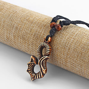 GUNGNEER Fishing Hook Pendant Necklace Hawaiian Island Jewelry Accessory For Men Women