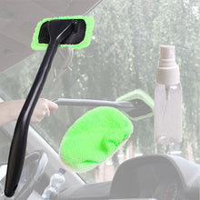 Load image into Gallery viewer, 2TRIDENTS Microfiber Windshield Cleaner Cleaning Tool for Car Glass Window Door Mirror - Wiper for Car Truck SUV (green)
