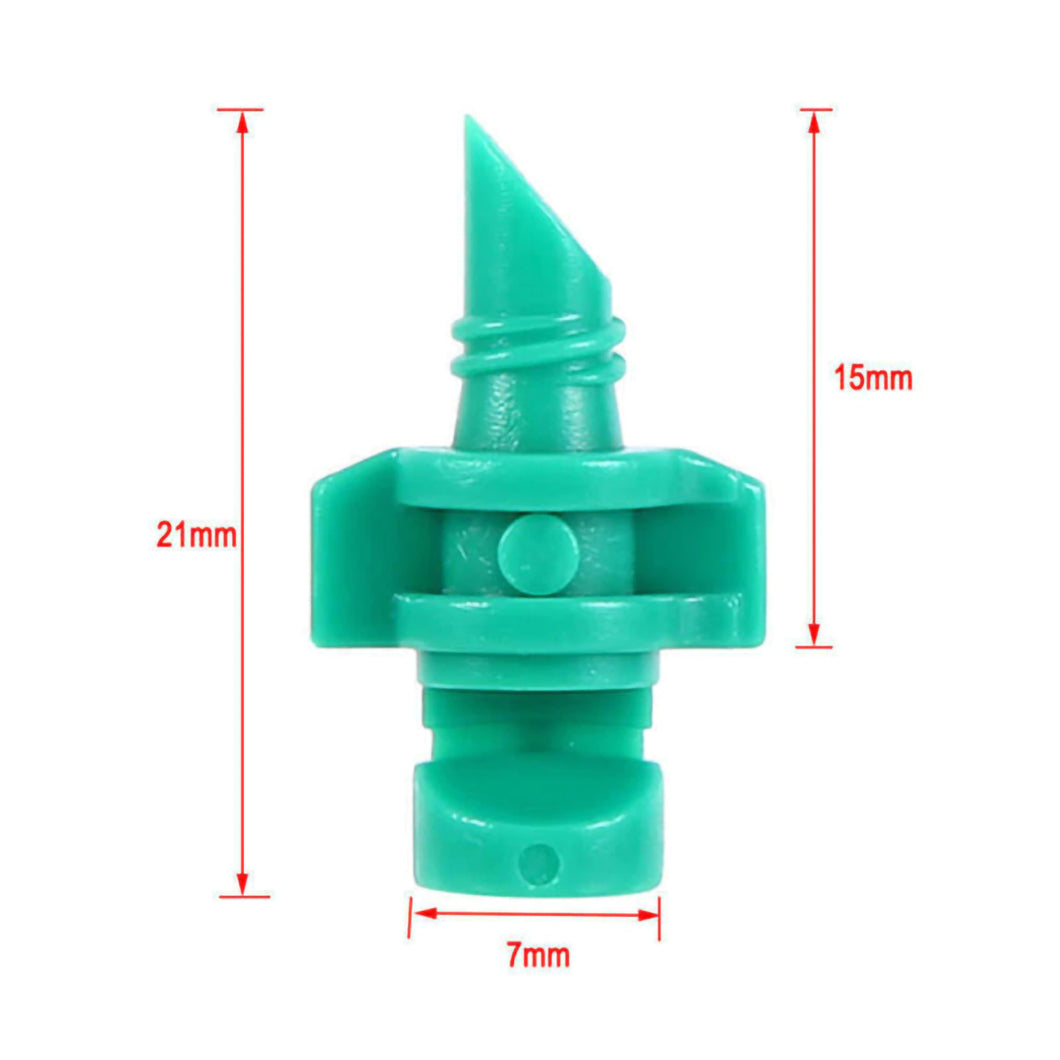 2TRIDENTS 50 Pcs Atomizing Garden Sprinkler Sprayer - Irrigation System for Hydroponic and Aeroponic Irrigation (Green)
