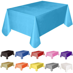 2TRIDENTS 11 Colors 54x72 inches Waterproof Tablecloth Cover - Oil-Proof Spill-Proof Vinyl Rectangle Tablecloth, Wipeable Table Cover for Outdoor and Indoor Use