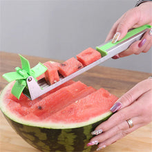 Load image into Gallery viewer, 2TRIDENTS Stainless Steel Watermelon Slicer Fruit Vegetable Cutting Utensil for Kitchen with Non Slip Handle