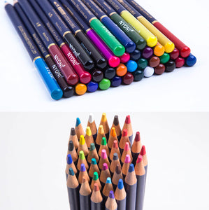 2TRIDENTS 12/24/36/48/72 Colored Pencils Set for Coloring Drawing Art Sketching & Shading for Kids Adults Beginners Artists (12 colors)