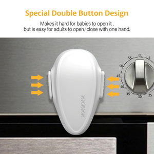 2TRIDENTS Oven Front Door Lock Safety for Children Easy To Install Household Furniture Safety Lock for Children