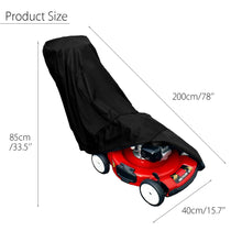 Load image into Gallery viewer, 2TRIDENTS 78&#39;&#39;x33.5&#39;&#39;x15.7&#39;&#39; Waterproof Lawn Mower Cover - Protect Your Mower Form Harmful UV Rays, Dust, Leaves, Water Vapor and More