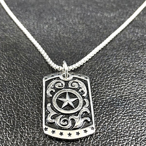 GUNGNEER Wicca Pagan Pentagram Stainless Steel Pendant Necklace Jewelry Amulet Men Women