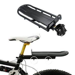 2TRIDENTS Stand Bicycle Rear Seat Rack - Transport for Bags, Panniers, Backpacks, Cargo, Baskets and More