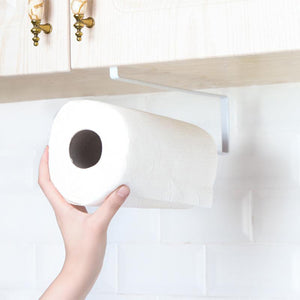 2TRIDENTS Kitchen Iron Fabric Holder Hanging Bathroom Toilet Roll Paper Holder Towel Rack Paper Towel Holder Kitchen Tools Organizer (1)