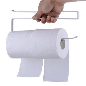 2TRIDENTS Kitchen Iron Fabric Holder Hanging Bathroom Toilet Roll Paper Holder Towel Rack Paper Towel Holder Kitchen Tools Organizer (1)