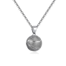Load image into Gallery viewer, GUNGNEER Basketball Necklace Stainless Steel Ball Hip Hop Chain Jewelry For Boys Girls