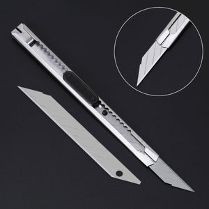 2TRIDENTS Utility Knife - Retractable Razor Knife - Rust & Water Proof Heavy Duty Cutting Snap Knife