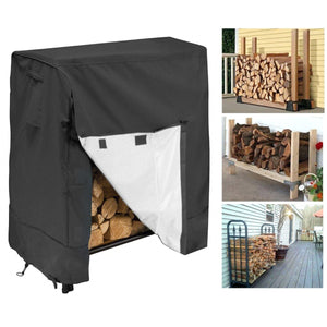 2TRIDENTS Waterproof Firewood Log Rack Cover All Weather Protection Cover Suitable for Indoor Outdoor Patio